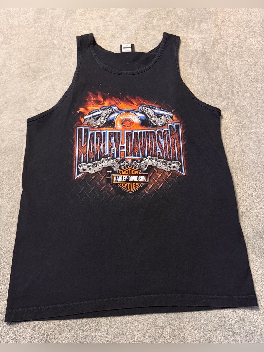 Harley Davidson 2015 New Orleans LA French Quarter Voodoo Tank Top Size Large